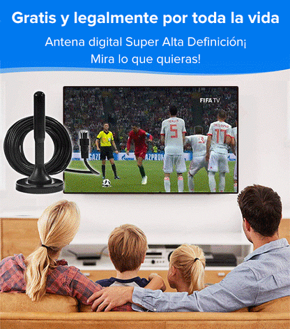 Antena de Televisión Digital 4K HD +  NETFLIX PREMIUM